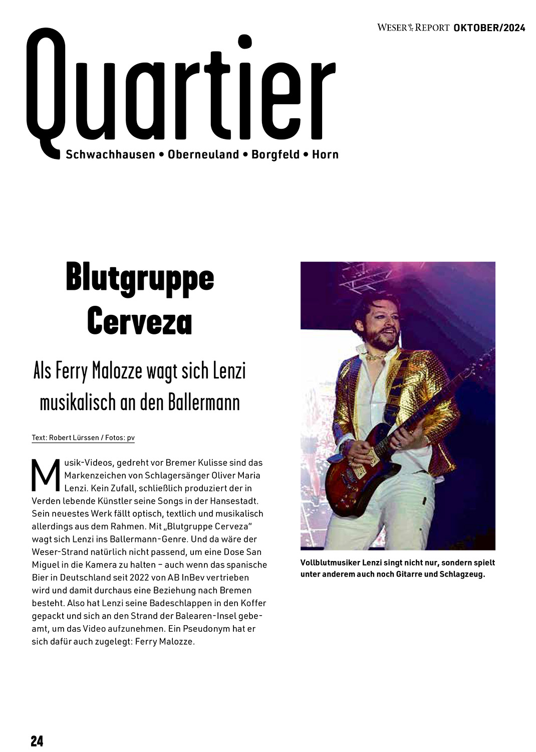 QUARTIER - OLIVER MARIA LENZI - Oktober 2024